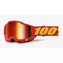 ACCURI 2, 100% brýle červené, zrcadlové červené plexi, dětské M151-100 100%