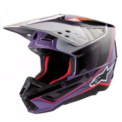přilba S-M5 SAIL, ALPINESTARS (fialová/černá/stříbrná) 2026 M140-2226 ALPINESTARS