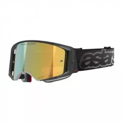 brýle SUPERTECH VISION VISTA, ALPINESTARS (černá, zrcadlové zlaté plexi) 2026 M150-1118 ALPINESTARS