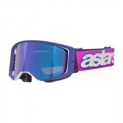 brýle SUPERTECH VISION VISTA, ALPINESTARS (fialová/růžová fluo, zrcadlové modré plexi) 2026 M150-1119 ALPINESTARS