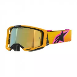 brýle VISION 8 CORP, ALPINESTARS (oranžová/žlutá/růžová, zrcadlové zlaté plexi) M150-1128 ALPINESTARS