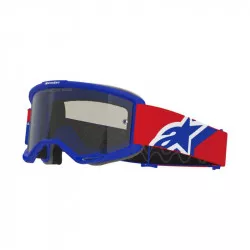 brýle VISION SAND, ALPINESTARS (modrá/červená/bílá, tmavě kouřové plexi) 2026 M150-1140 ALPINESTARS