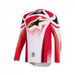 dres TECHSTAR NOMUR, ALPINESTARS (světle šedá/červená/černá/žlutá) 2026 M170-0339 ALPINESTARS