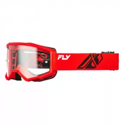 brýle FOCUS, FLY RACING - USA (červené/černé - číré plexi) M150-1164 FLY RACING
