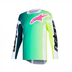 dres RACER PORTL, ALPINESTARS (zelená/bílá/černá) 2026 M170-0318 ALPINESTARS