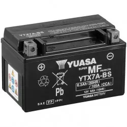 motobaterie 12V, YTX7A-BS, 6,3Ah, 105A, bezúdržbová MF AGM 150x87x93, YUASA originál (vč. balení elektrolytu) M310-306 YUASA