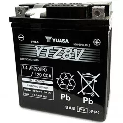 motobaterie 12V, YTZ8V, 7,4Ah, 120A, bezúdržbová SUPER MF AGM 113x70x130, YUASA originál (aktivovaná ve výrobě) M310-312 YUASA