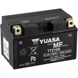motobaterie 12V, TTZ10S, 9,1Ah, 190A, bezúdržbová MF AGM 150x87x93, YUASA originál (vč. balení elektrolytu) M310-318 YUASA