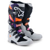 boty TECH 7, ALPINESTARS (černá/světle šedá/oranžová fluo/gradient, vel. 38) M130-648-38 ALPINESTARS
