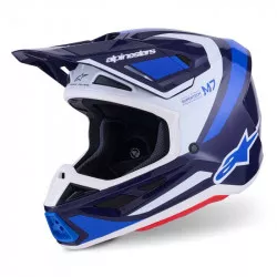 přilba SUPERTECH S-M7 RISE, ALPINESTARS (modrá/bílá, vel. L) M140-2706-L ALPINESTARS