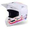 přilba S-M3 FORCE, ALPINESTARS (bílá/žlutá/růžová/fialová, vel. 2XL) M140-2700-2XL ALPINESTARS
