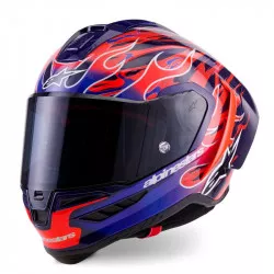 přilba SUPERTECH R10 FLYTE limitovaná edice JORGE MARTIN, ALPINESTARS (fialová/červená) 2026 M140-2828 ALPINESTARS