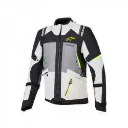 bunda ANDES V4 DRYSTAR, ALPINESTARS (tmavě šedá/světle šedá/černá/žlutá fluo) 2026 M100-1225 ALPINESTARS