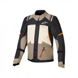 bunda ANDES V4 DRYSTAR, ALPINESTARS (krémová/světle hnědá/černá/oranžová fluo) 2026 M100-1226 ALPINESTARS