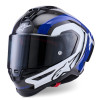 přilba SUPERTECH R10 ARIUS, ALPINESTARS (karbon/modrá/bílá, vel. 2XL) M140-2836-2XL ALPINESTARS