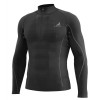 funkční triko s dlouhým rukávem a límcem na zip K-MERINO, unisex TECSO (černá, vel. M/L) M163-101-ML TECSO
