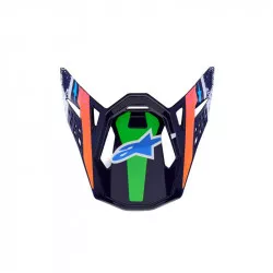 kšilt pro přilby SUPERTECH S-M10 limitovaná edice RECORDS, ALPINESTARS (šedá/multikolor) 2026 M142-2800 ALPINESTARS