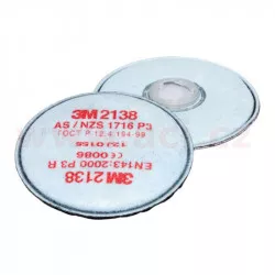 3M™ sada 2 kusů filtrů proti částicím řady 2000, provedení 2138, úroveň ochrany P3 R + aktivní uhlí 3M029735 Ostatní