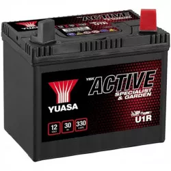 baterie 12V, U1R, 30Ah, 330A, pravá, bezúdržbová ACTIVE GARDEN 194x126x183, YUASA originál (aktivovaná ve výrobě) M310-335 YUASA