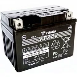 motobaterie 12V, YTZ4V, 3,2Ah, 64A, bezúdržbová SUPER MF AGM 113x70x85, YUASA originál (aktivovaná ve výrobě) M310-360 YUASA
