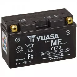 motobaterie 12V, YT7B, 6,8Ah, 110A, bezúdržbová MF AGM 150x65x93, YUASA originál (aktivovaná ve výrobě) M310-367 YUASA