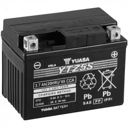 motobaterie 12V, YTZ5S, 3,7Ah, 65A, bezúdržbová SUPER MF AGM 115x72x86, YUASA originál (aktivovaná ve výrobě) M310-369 YUASA