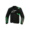 bunda T-SPS AIR V2, ALPINESTARS (černá/zelená fluo, vel. 2XL) M100-1260-2XL ALPINESTARS