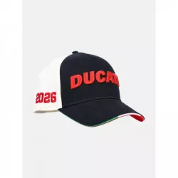 kšiltovka DUCATI edice 100 let výročí značky (bílá,černá) M186-1124 Ducati