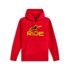 mikina RIDE HOODIE 3, ALPINESTARS (červená/žlutá fluo/černá, vel. 2XL) M180-681-2XL ALPINESTARS