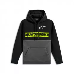 mikina PARALLEL HOODIE, ALPINESTARS (černá/šedá) M180-675 ALPINESTARS