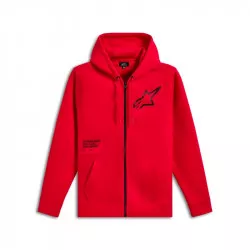 mikina TRANSVERSE HOODIE, ALPINESTARS (červená) M180-678 ALPINESTARS