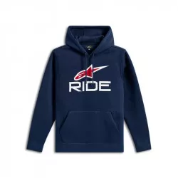 mikina RIDE HOODIE 3, ALPINESTARS (modrá/bílá/červená/) M180-682 ALPINESTARS